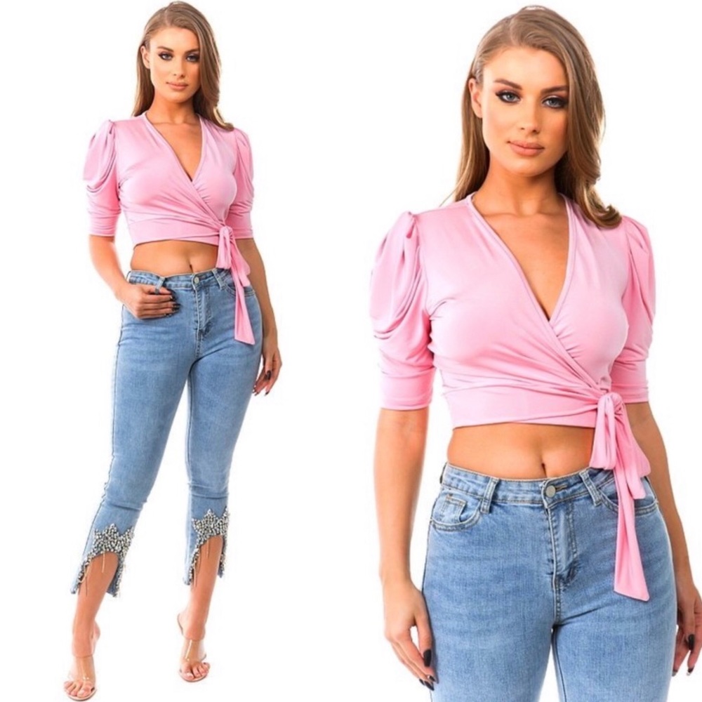 🔥🆕 DIANA Wrap Crop Top